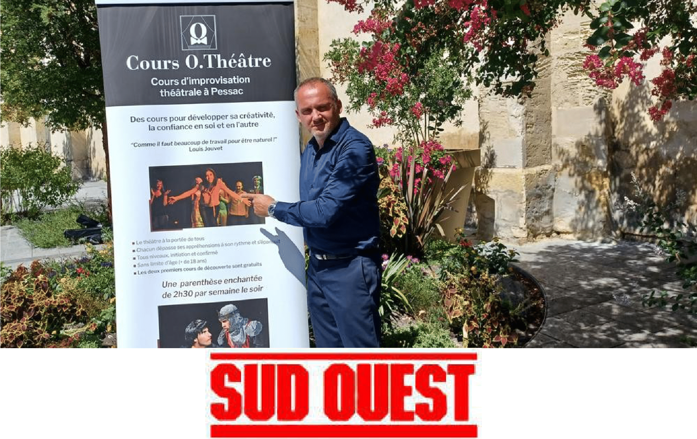 Sud Ouest 12-08-2023 Audio Théâtre au service du handicap et de l'emploi