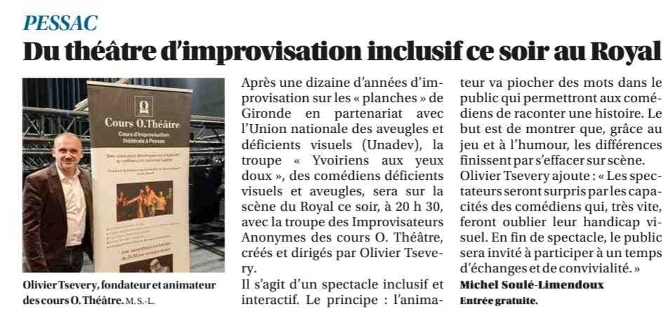 Théâtre d'impro inclusif